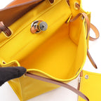 Hermes Handbag Herbag Zip PM 2-Way Jo Nunapur Canvas Leather Zip PM Natural — view 3