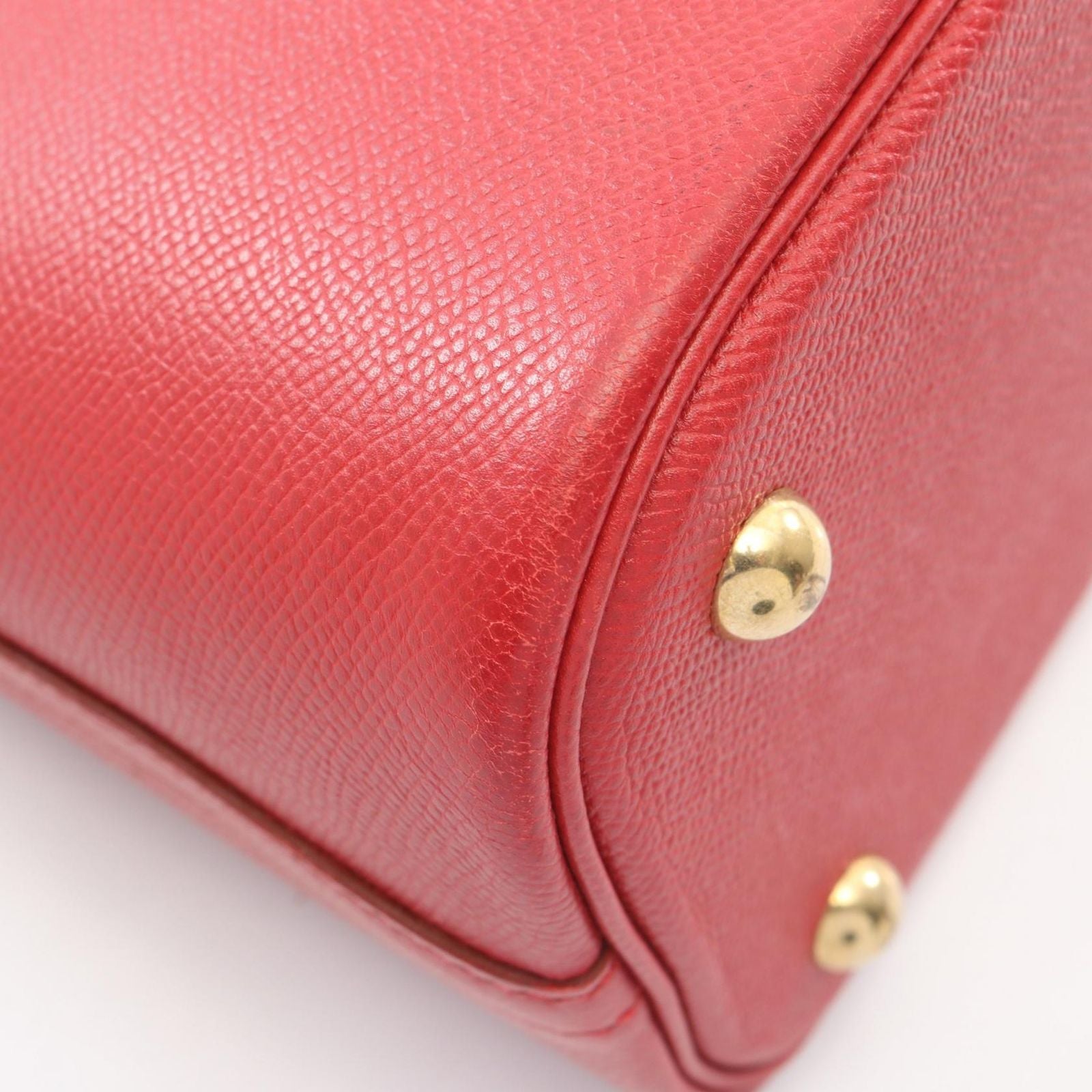 Hermes Handbag Bolide 31 Rouge Vif 2-Way Vif Leather — view 9