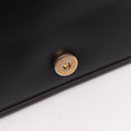 Chanel Shoulder Bag Gabrielle Black Leather Quilted Chain Wallet — view 8