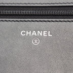 Chanel Shoulder Bag Gabrielle Black Leather Quilted Chain Wallet — view 5