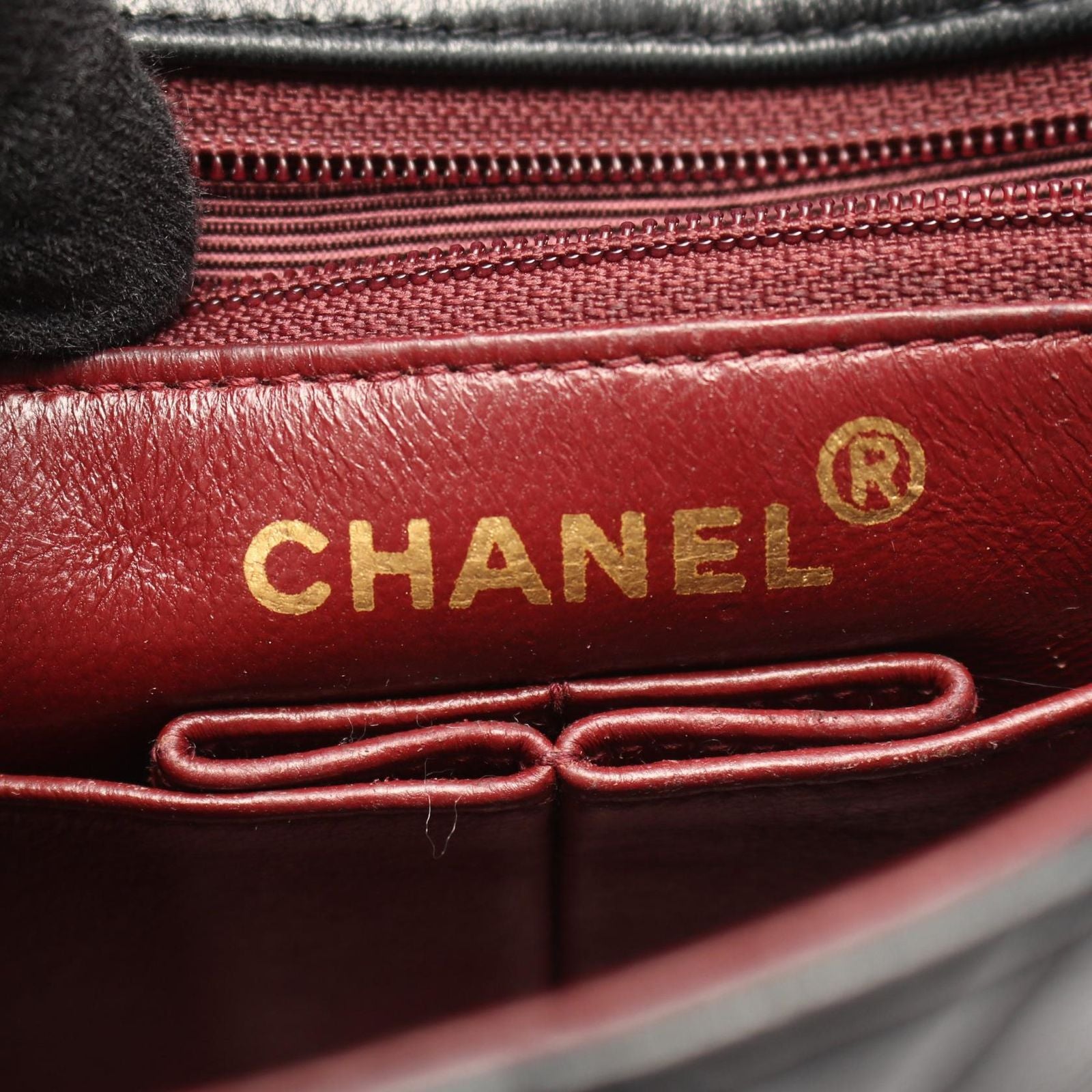 Chanel Shoulder Bag Mini Quilted 20 Black Lambskin Mini Chain — view 4