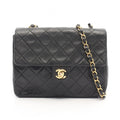 Chanel Shoulder Bag Mini Quilted 20 Black Lambskin Mini Chain