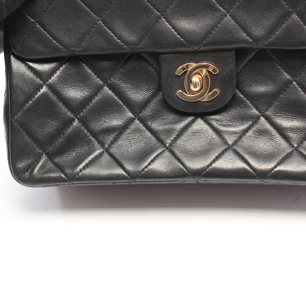 Chanel Shoulder Bag Mini Quilted 20 Black Lambskin Mini Chain — view 9