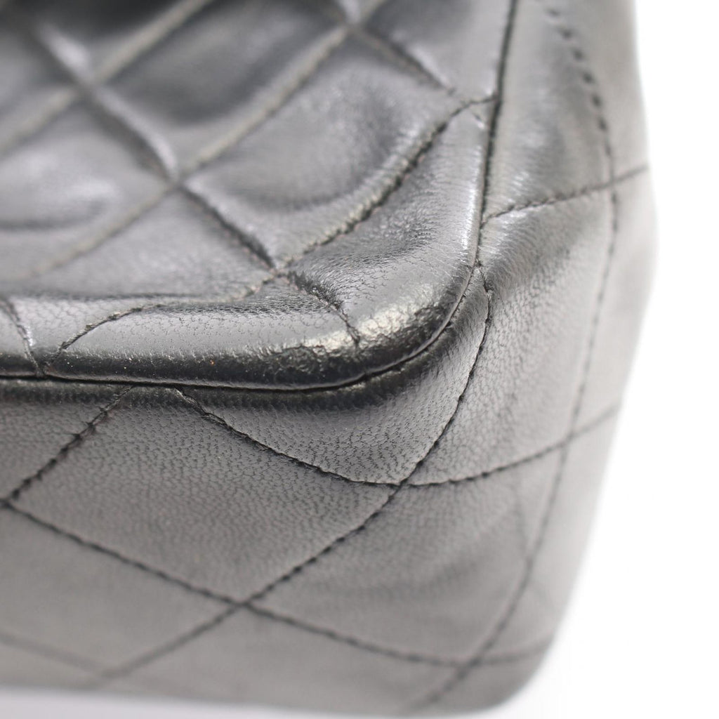 Chanel Shoulder Bag Mini Quilted 20 Black Lambskin Mini Chain — view 7