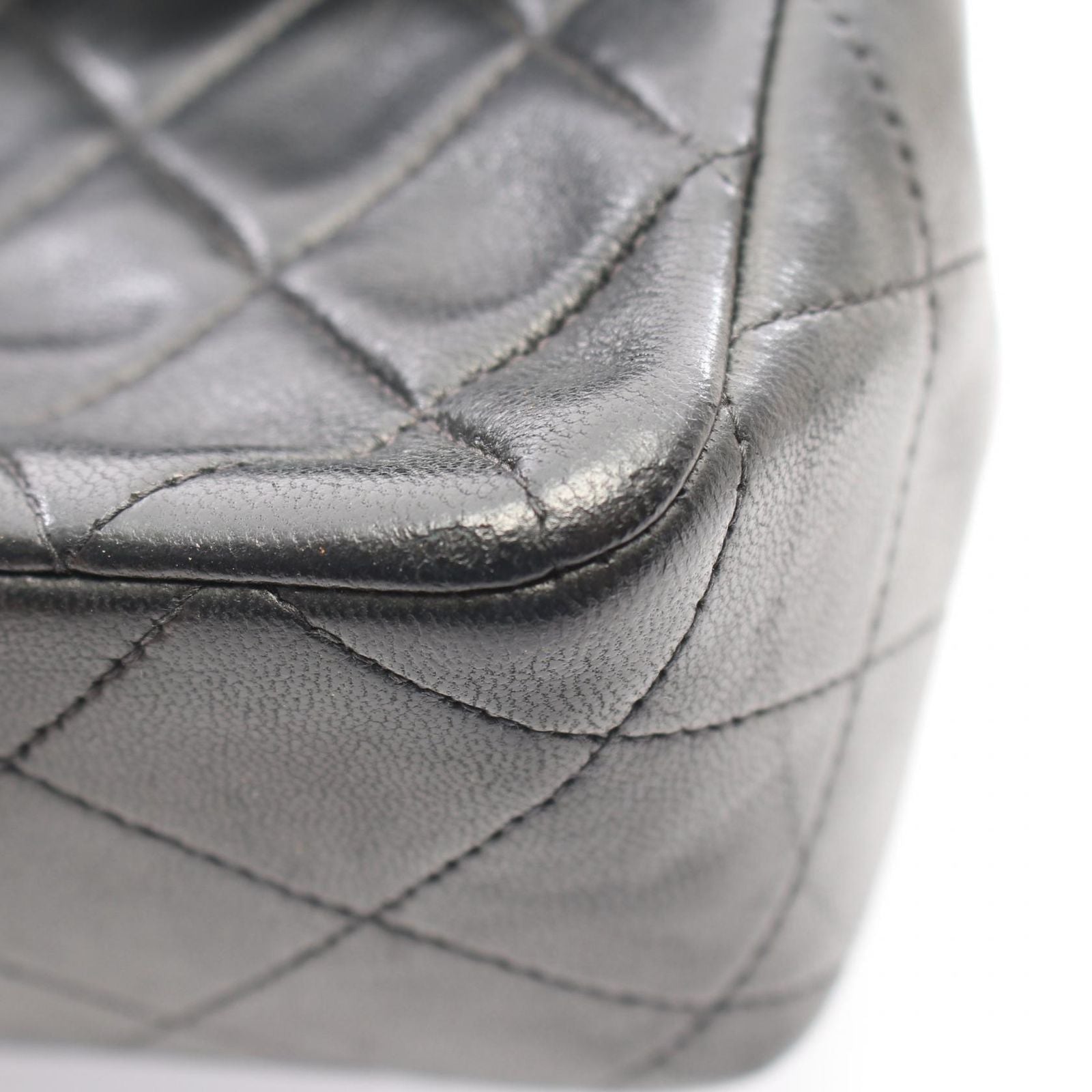 Chanel Shoulder Bag Mini Quilted 20 Black Lambskin Mini Chain — view 7