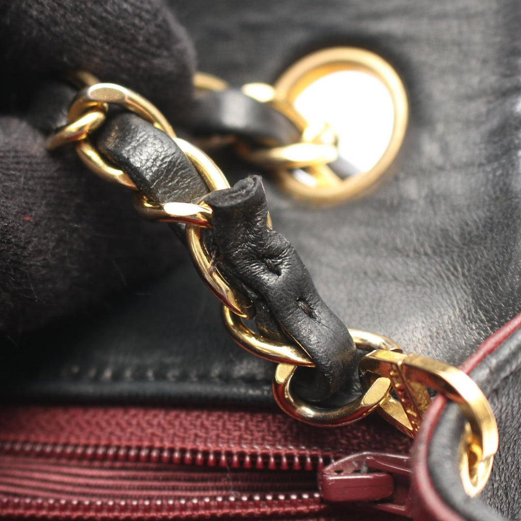 Chanel Shoulder Bag Mini Quilted 20 Black Lambskin Mini Chain — view 6