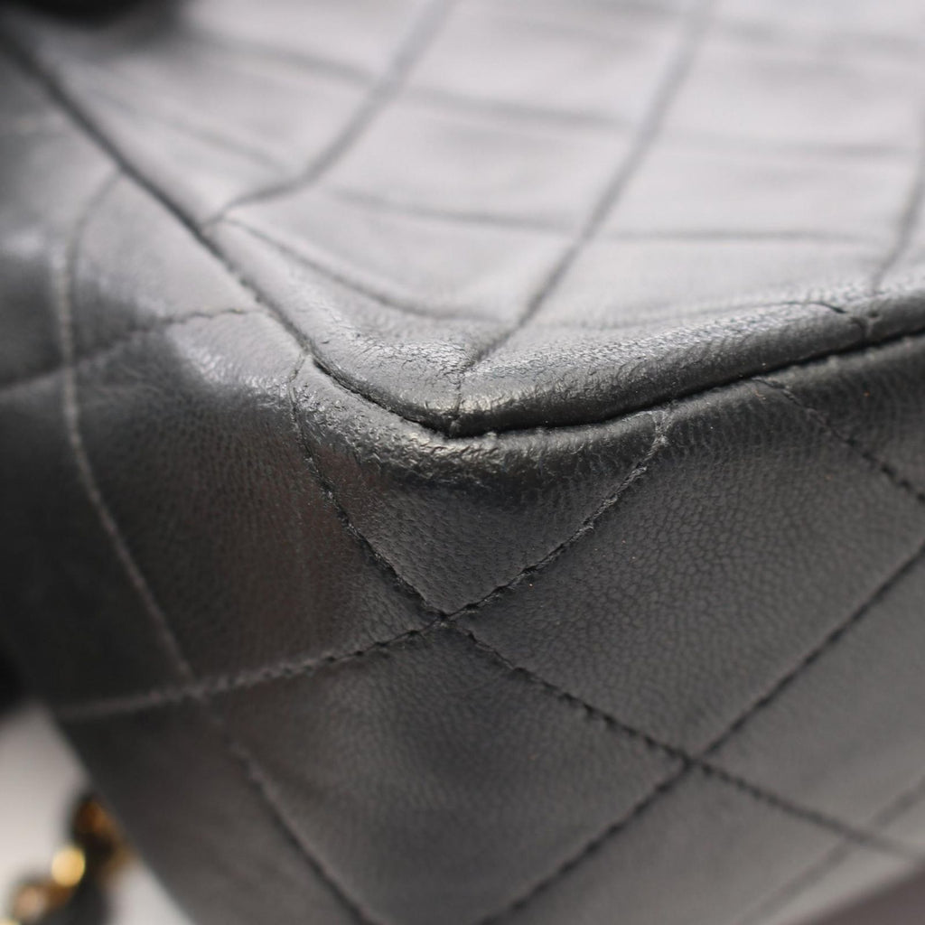 Chanel Shoulder Bag Mini Quilted 20 Black Lambskin Mini Chain — view 8