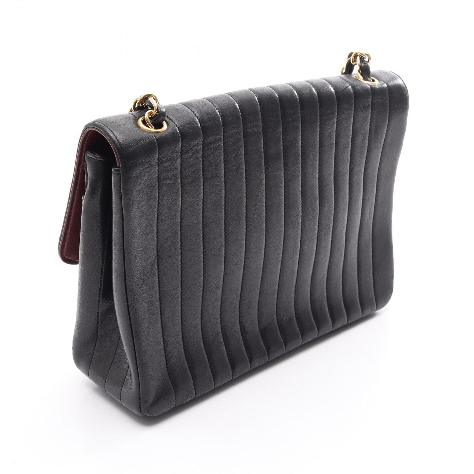 Chanel Shoulder Bag Mademoiselle Black Lambskin Chain — view 2