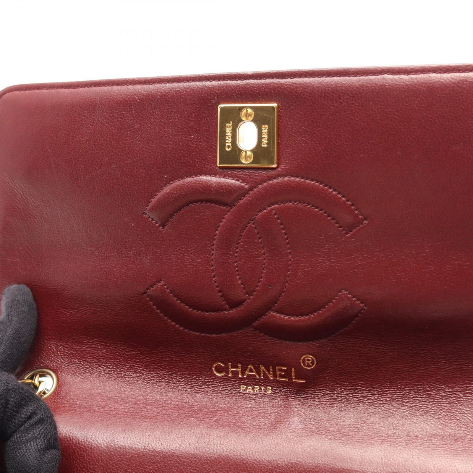 Chanel Shoulder Bag Mademoiselle Black Lambskin Chain — view 7