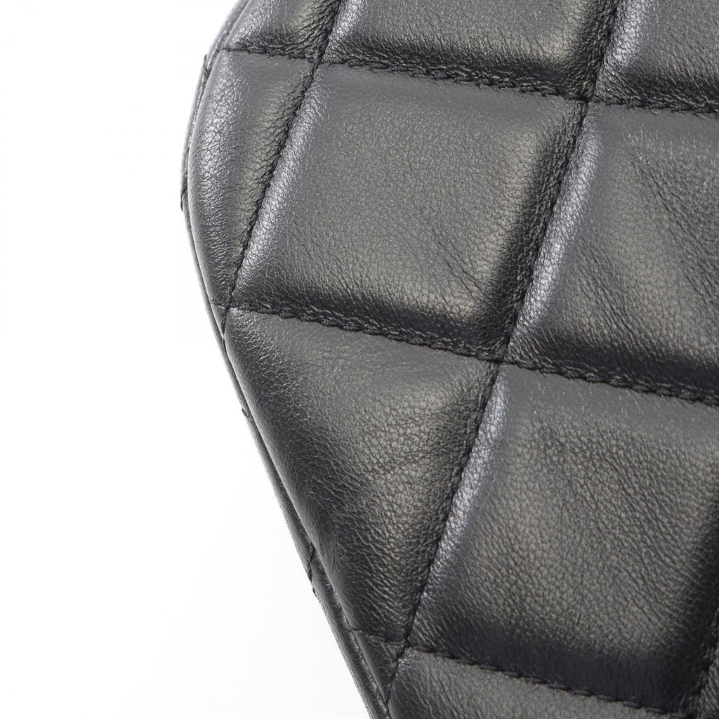 Chanel Shoulder Bag Quilted Black Lambskin Chain — view 8