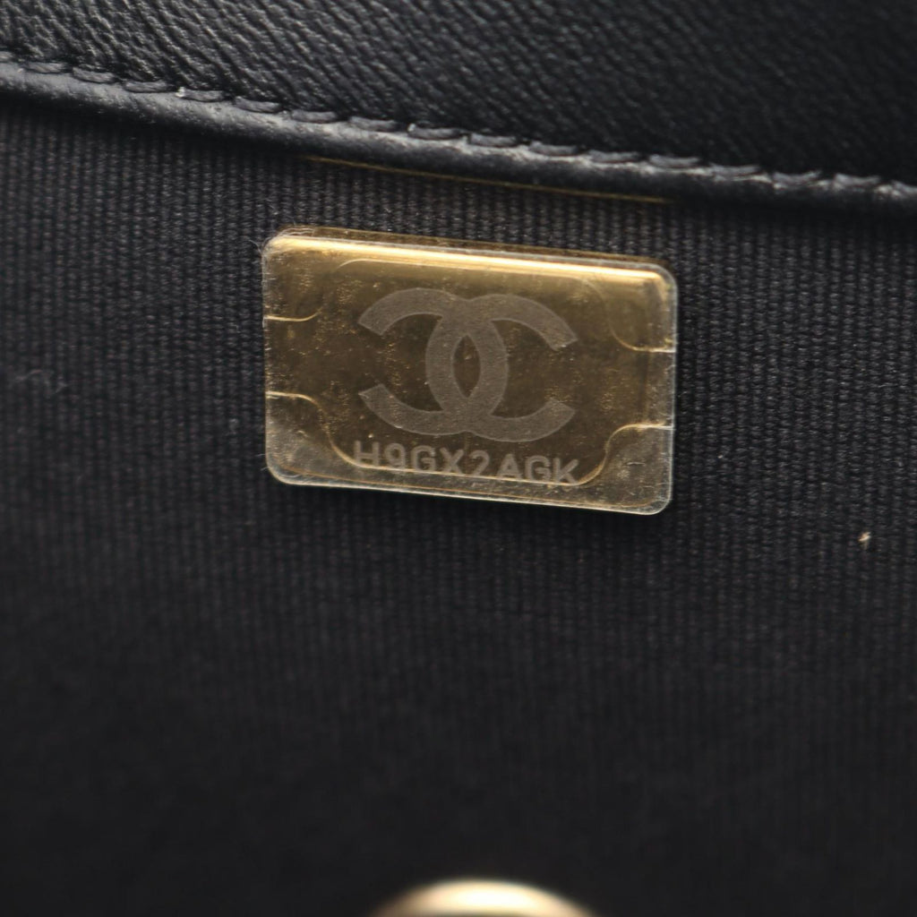 Chanel Shoulder Bag Quilted Black Lambskin Chain — view 5