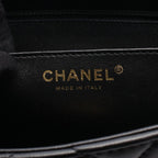 Chanel Shoulder Bag Quilted Black Lambskin Chain — view 4