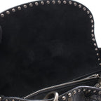Dior Handbag Lady Dior 2-Way Black Khaki Leather Lady Dior Studs Tote — view 5