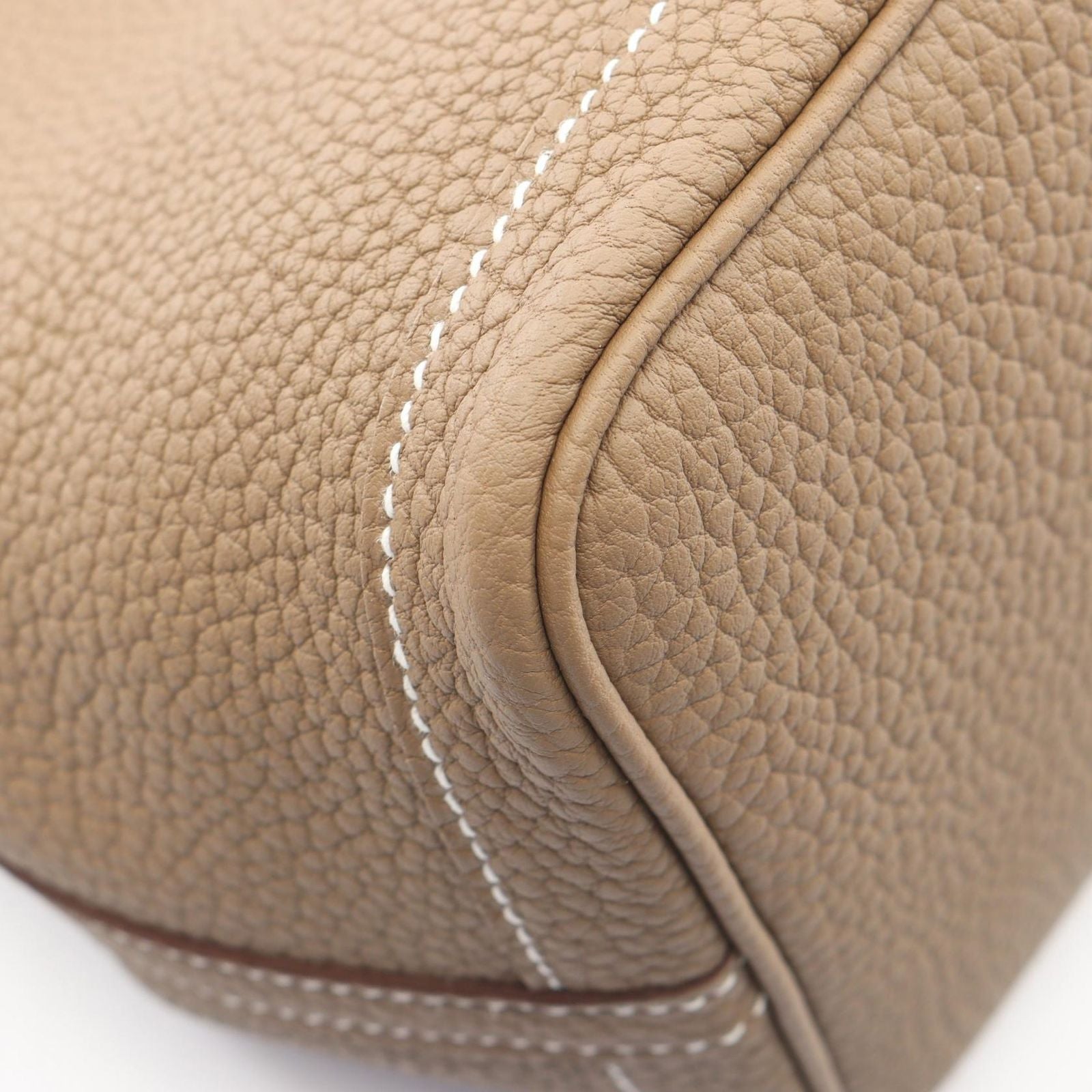 Hermes Tote Garden Party TPM Etoupe Leather — view 6
