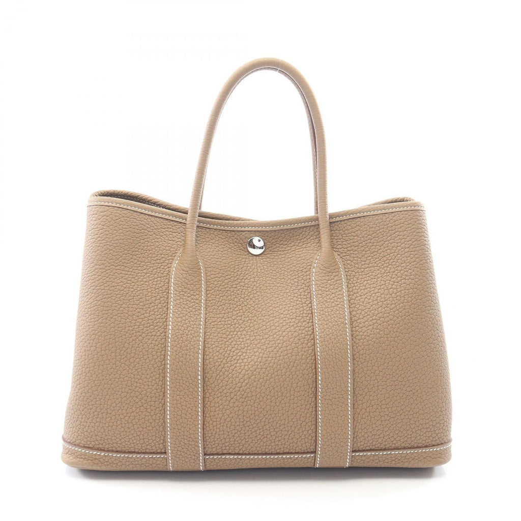 Hermes Tote Garden Party TPM Etoupe Leather