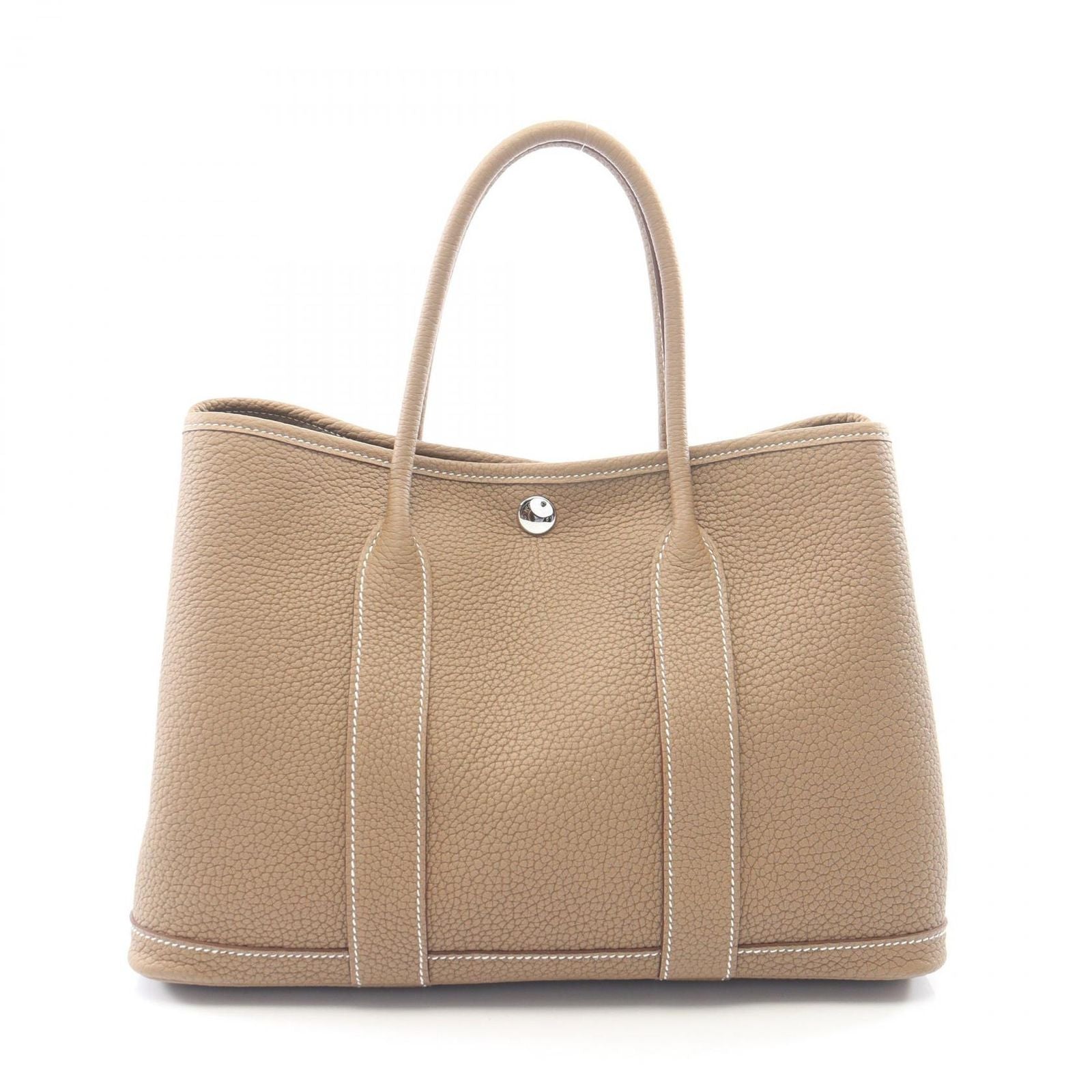 Hermes Tote Garden Party TPM Etoupe Leather
