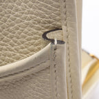 Hermes Shoulder Bag Evelyne 23 Cream Leather — view 8