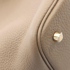 Hermes Handbag Picotin Lock MM Etoupe Leather — view 6