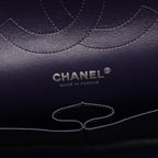 Chanel Shoulder Bag Deca Quilted 30 Classic Large Double Flap Purple Lambskin — view 4