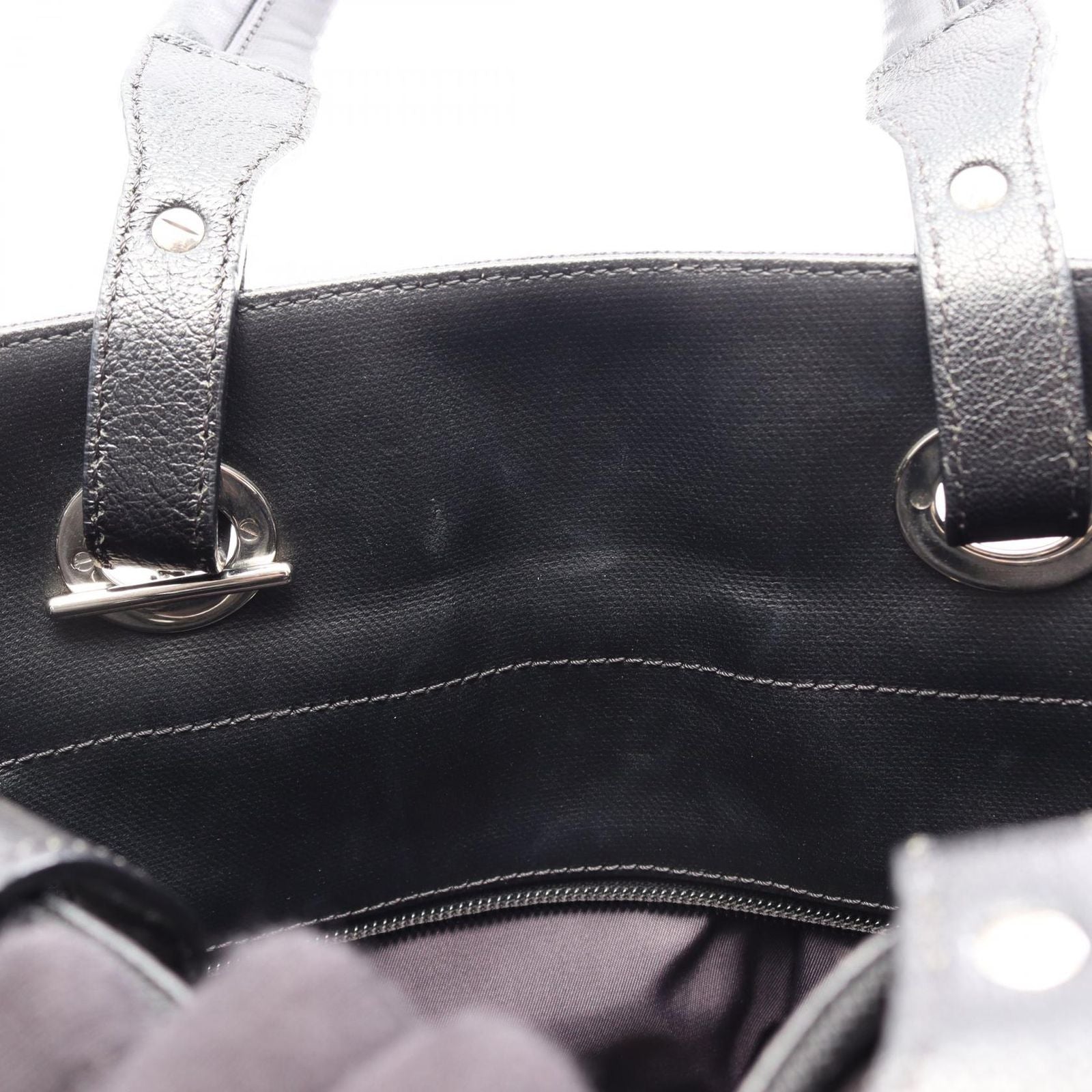 Chanel Tote Paris Biarritz PM Black Canvas Leather PM — view 7