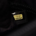 Chanel Tote Paris Biarritz PM Black Canvas Leather PM — view 5