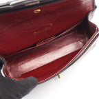 Chanel Shoulder Bag Quilted Double Flap Black Lambskin Chain — view 3