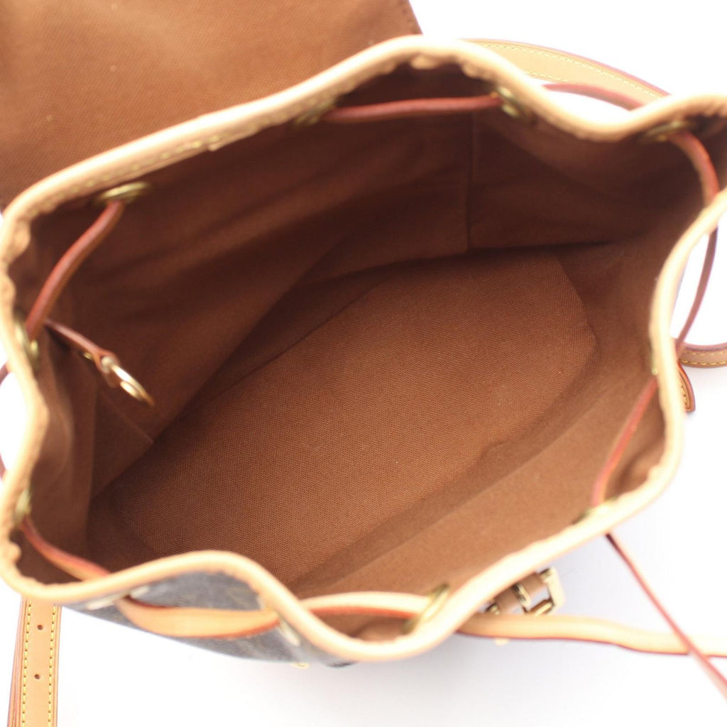 Louis Vuitton Backpack Mini Montsouris Canvas Leather — view 3