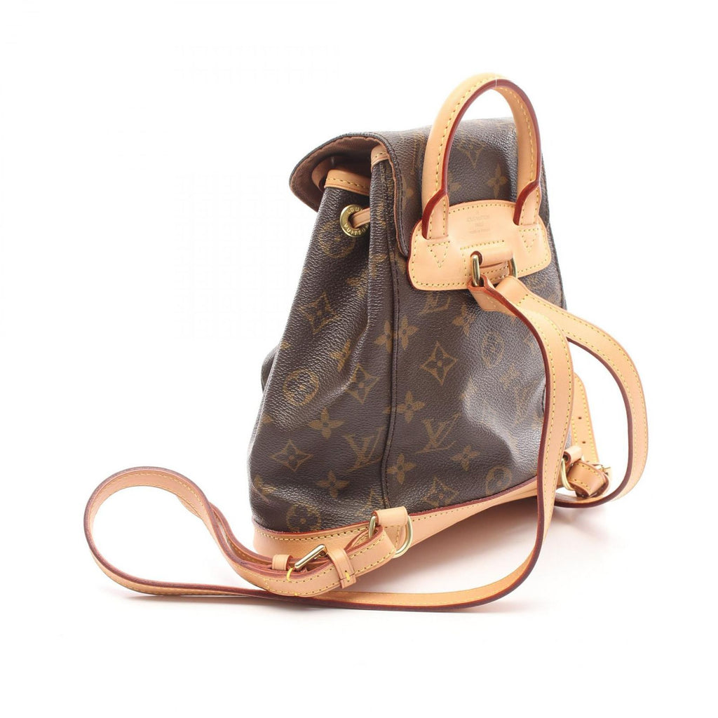 Louis Vuitton Backpack Mini Montsouris Canvas Leather — view 2