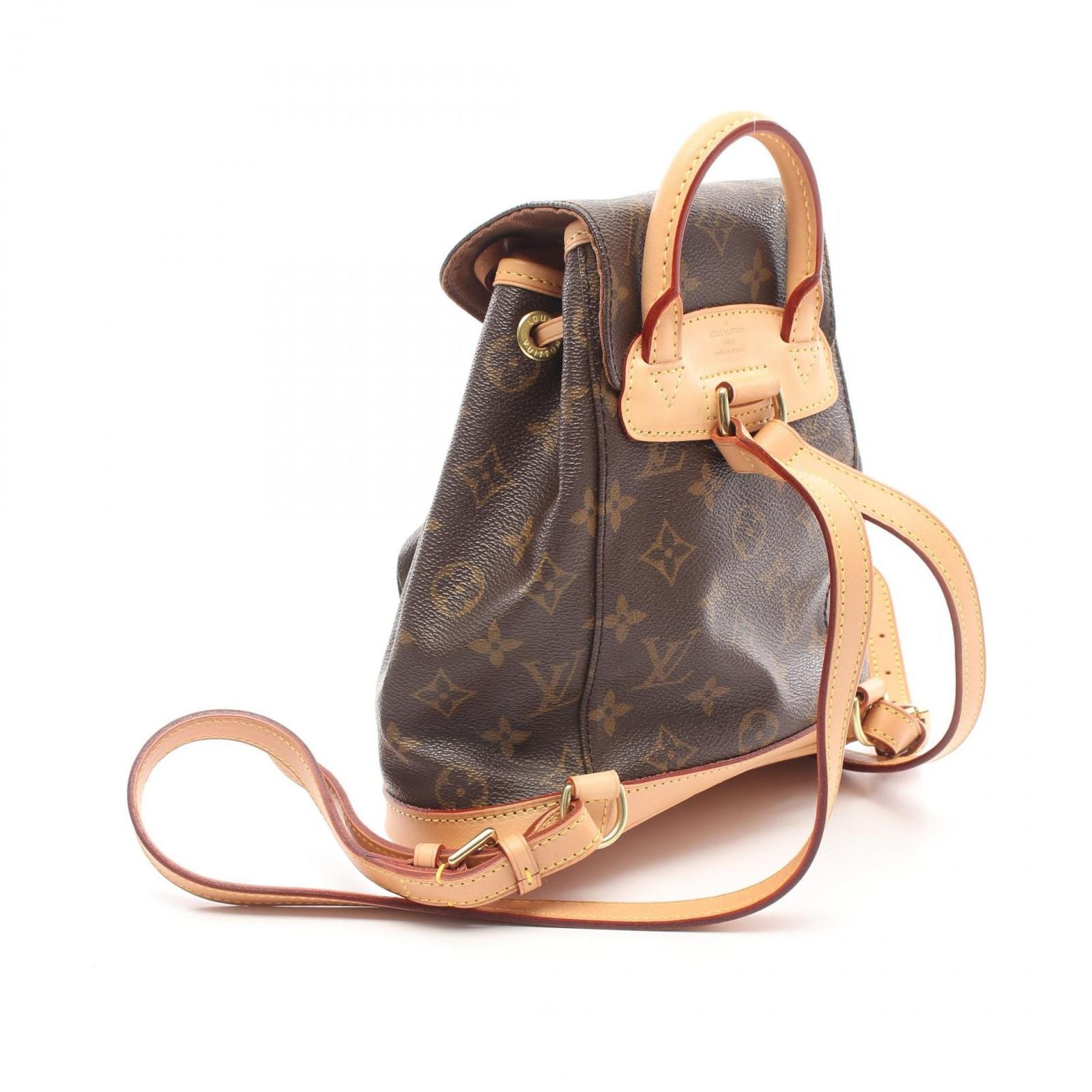 Louis Vuitton Backpack Mini Montsouris Canvas Leather — view 2