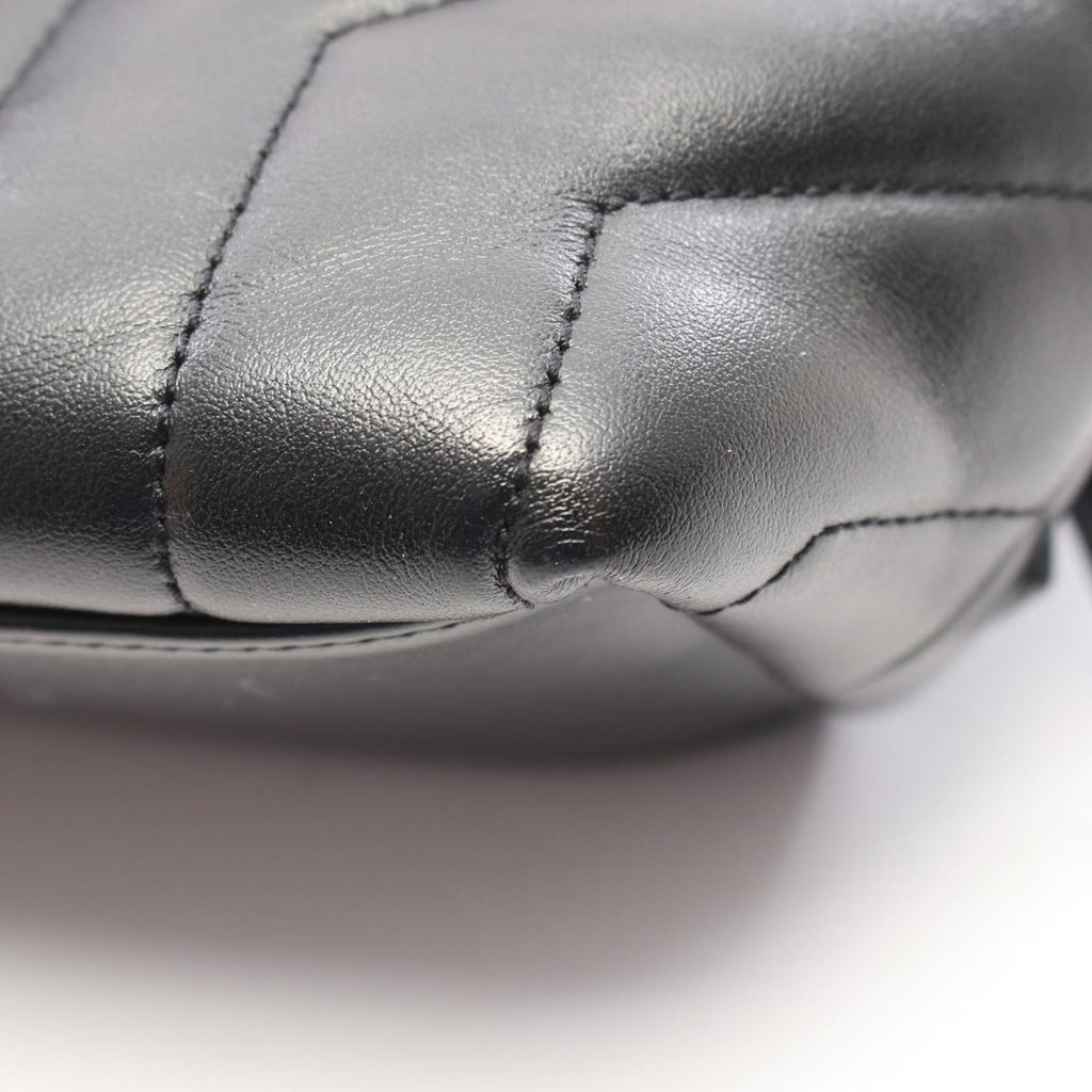 Saint Laurent Paris Backpack Loulou Black Leather Small — view 7
