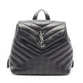 Saint Laurent Paris Backpack Loulou Black Leather Small