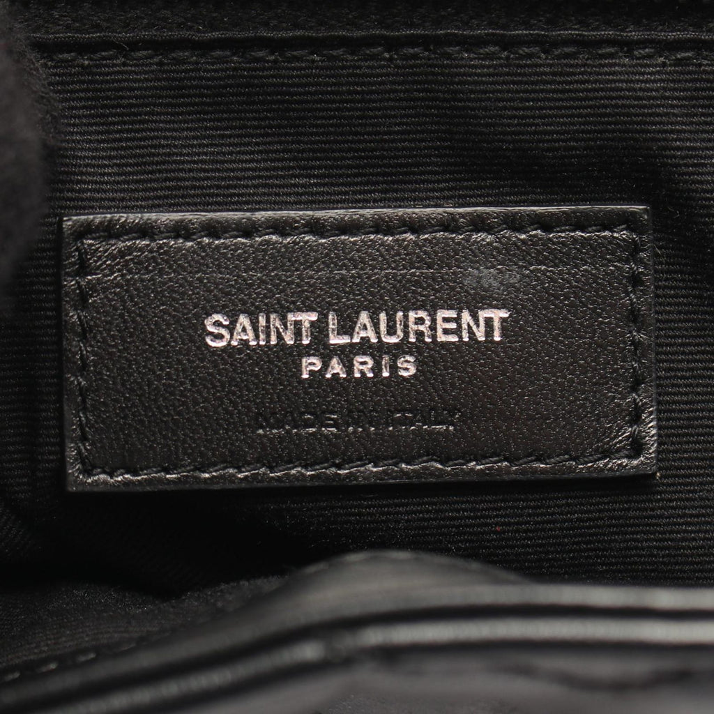 Saint Laurent Paris Backpack Loulou Black Leather Small — view 4