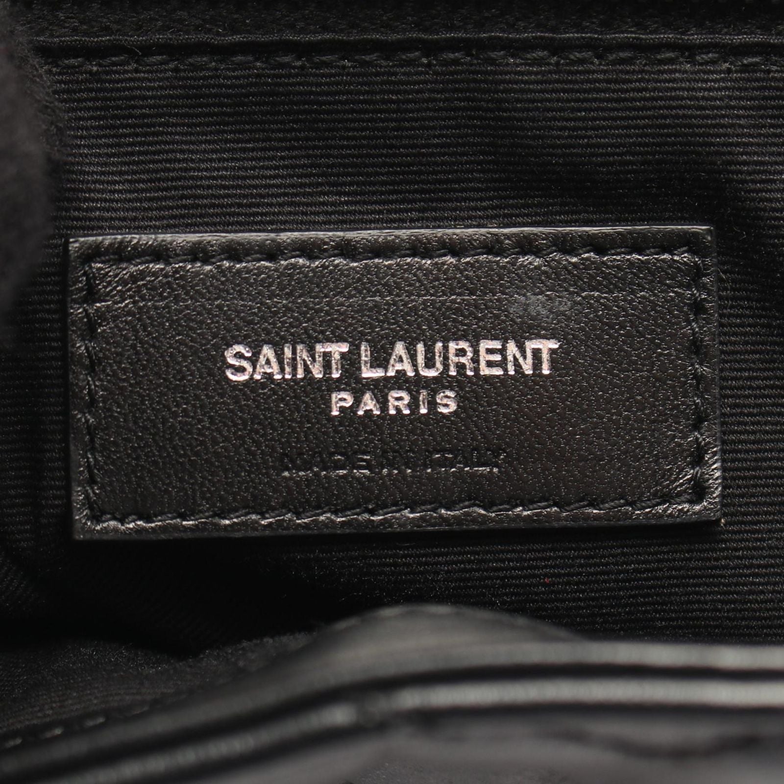 Saint Laurent Paris Backpack Loulou Black Leather Small — view 4