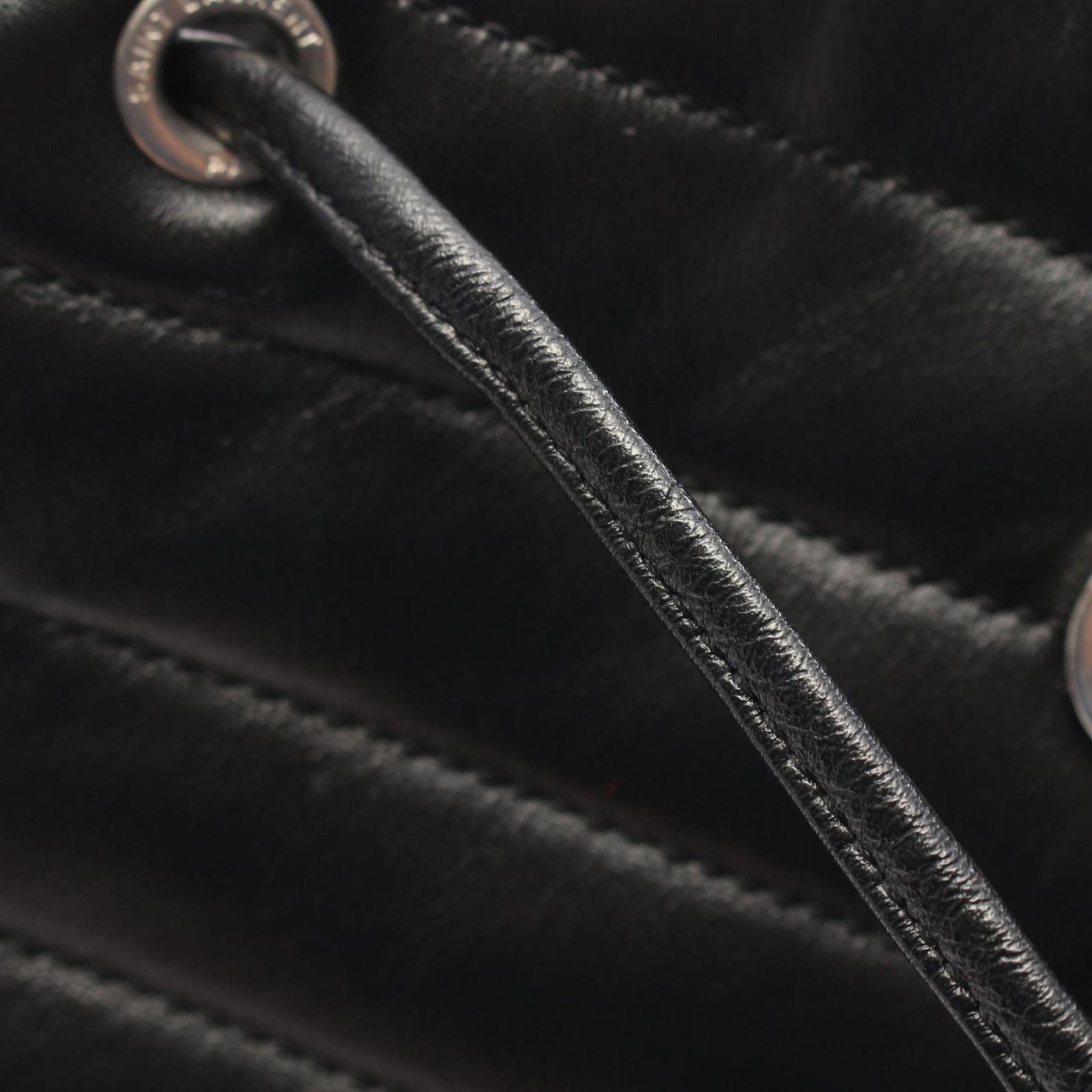 Saint Laurent Paris Backpack Loulou Black Leather Small — view 6