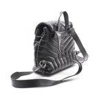 Saint Laurent Paris Backpack Loulou Black Leather Small — view 2