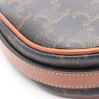 Celine Handbag Ava Mini Ava Triomphe Black Brown Canvas Leather — view 5