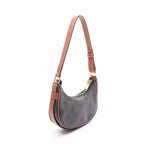 Celine Handbag Ava Mini Ava Triomphe Black Brown Canvas Leather — view 2