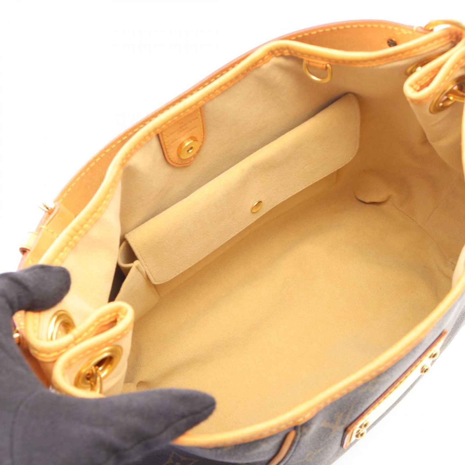 Louis Vuitton Shoulder Bag Galleria PM Canvas Leather — view 3