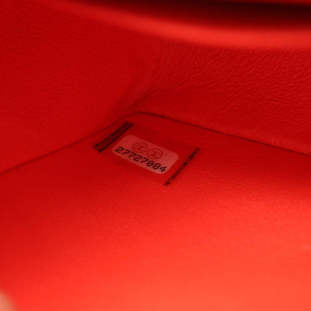 Chanel Shoulder Bag Mini Quilted 20 Red Lambskin Chain — view 5