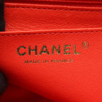 Chanel Shoulder Bag Mini Quilted 20 Red Lambskin Chain — view 4