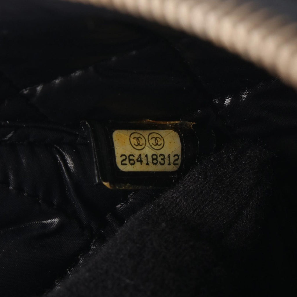 Chanel Handbag Quilted Black Caviar Leather Vanity — view 5
