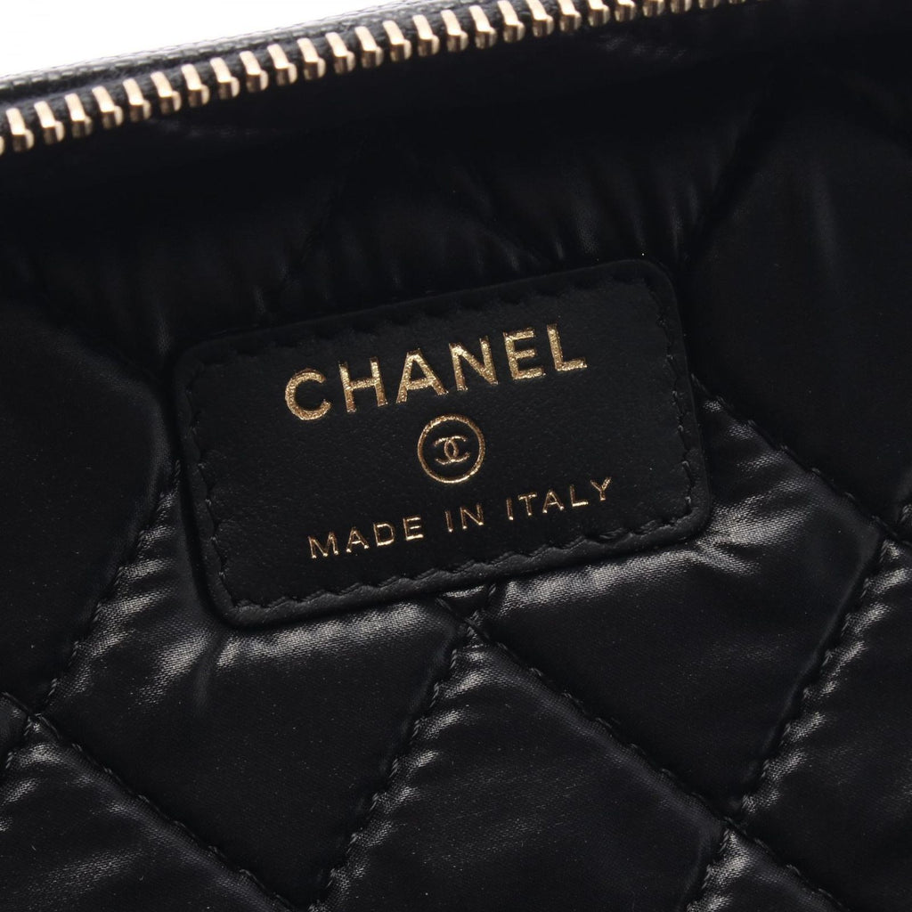 Chanel Handbag Quilted Black Caviar Leather Vanity — view 4