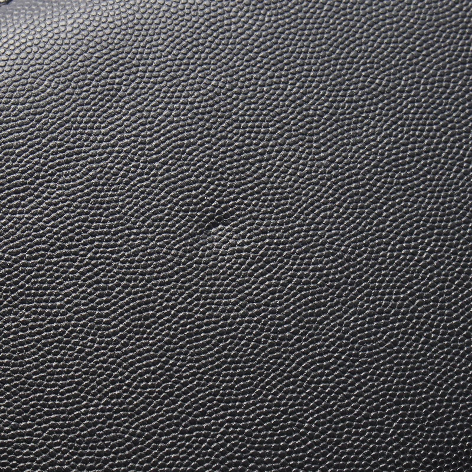 Chanel Handbag Quilted Black Caviar Leather Vanity — view 6