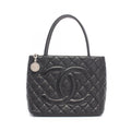 Chanel Tote Reissue Black Caviar Leather
