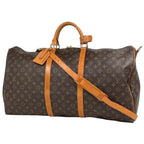 Louis Vuitton Keepall Bandouliere 60 2-Way Shoulder Bag Monogram Brown