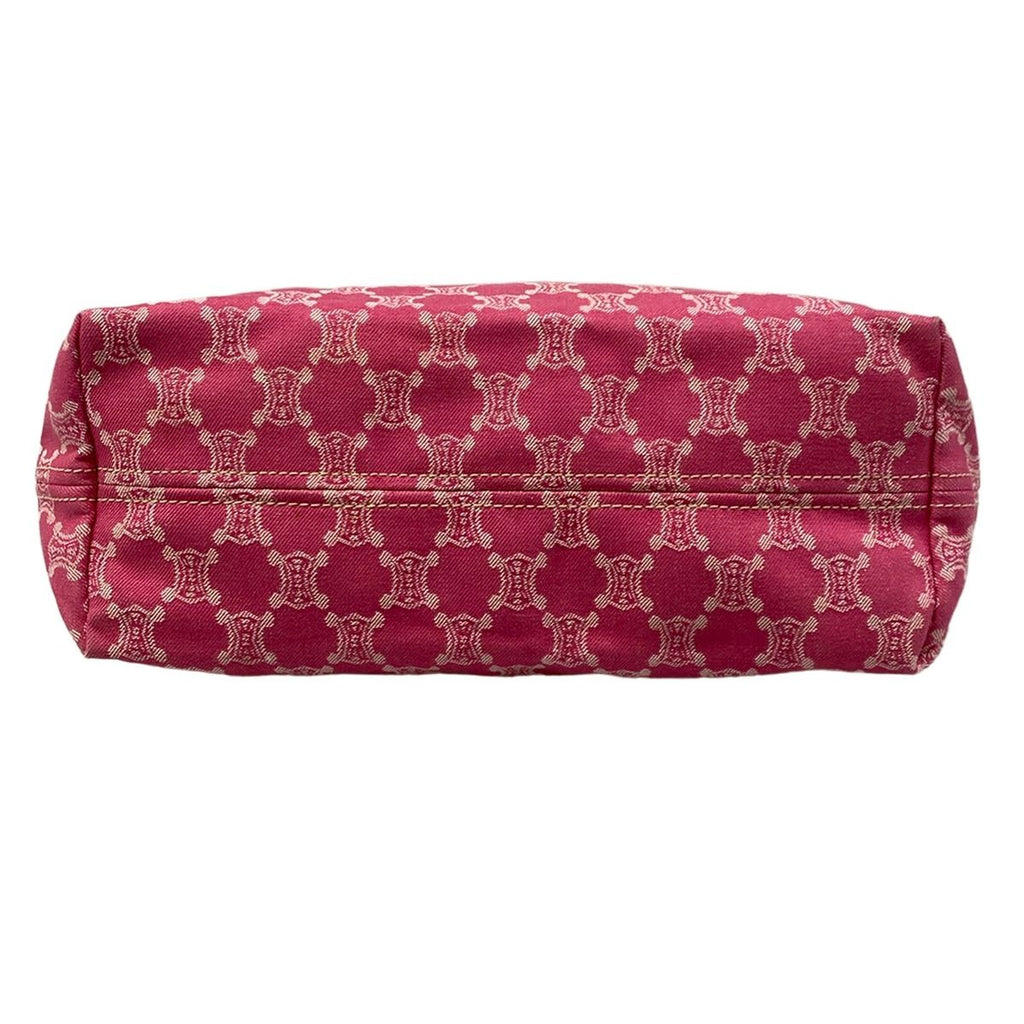 Celine Tote Paris Macadam Pink White Gold Leather — view 5
