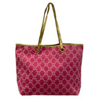Celine Tote Paris Macadam Pink White Gold Leather — view 3