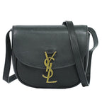 Saint Laurent YSL Kaia Small Satchel Shoulder Bag Pochette Leather Black