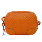 Gucci Micro Guccissima Leather Shoulder Bag Pochette Orange