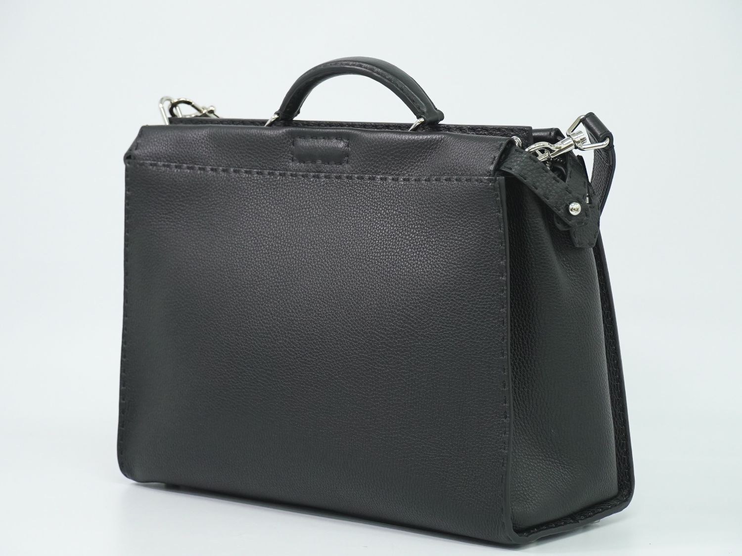 Fendi Peekaboo Selleria Monster Star Eye 2-Way Business Bag Handbag Leather — view 2